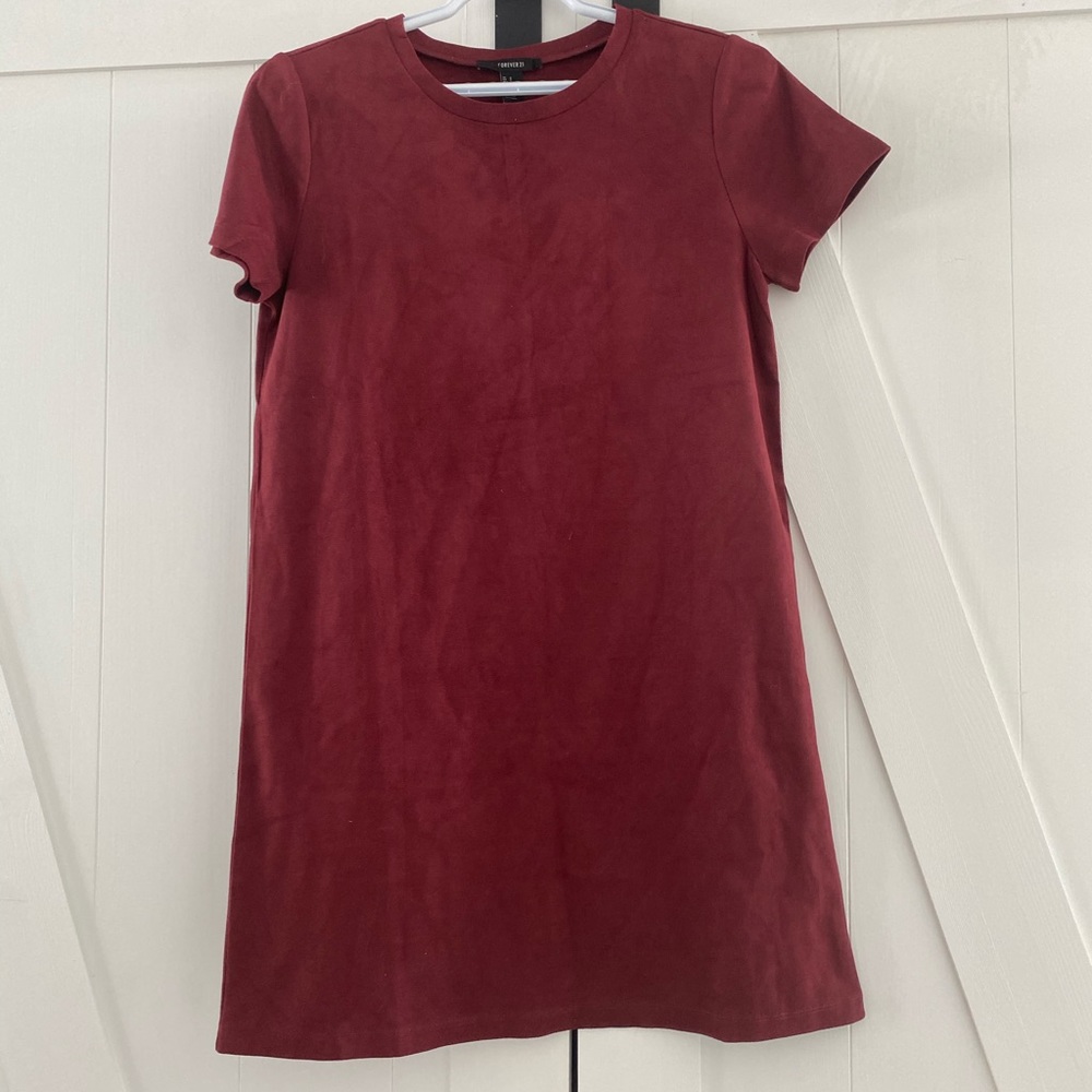 Faux Suede Dress